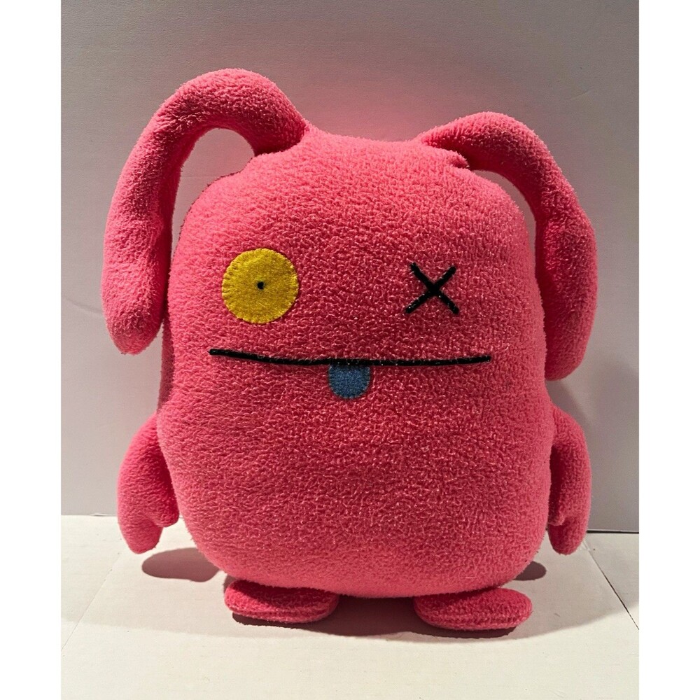 Uglydoll Ugly Doll 9" Pink Monster Plush 2001 One Yellow Eye X Eye